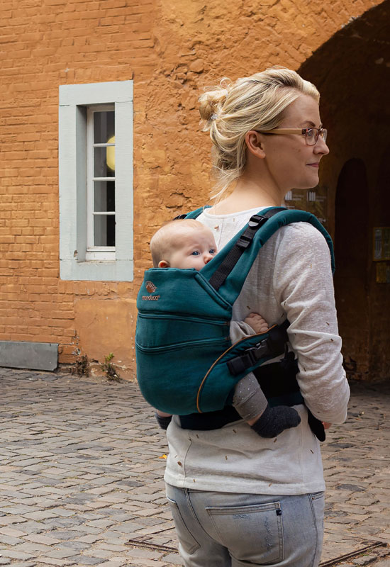 Manduca XT Babytrage denimteal toffee house