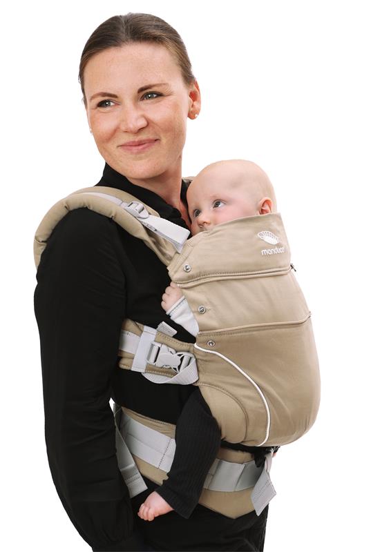 Manduca First Monochrome Babytrage nougat hip