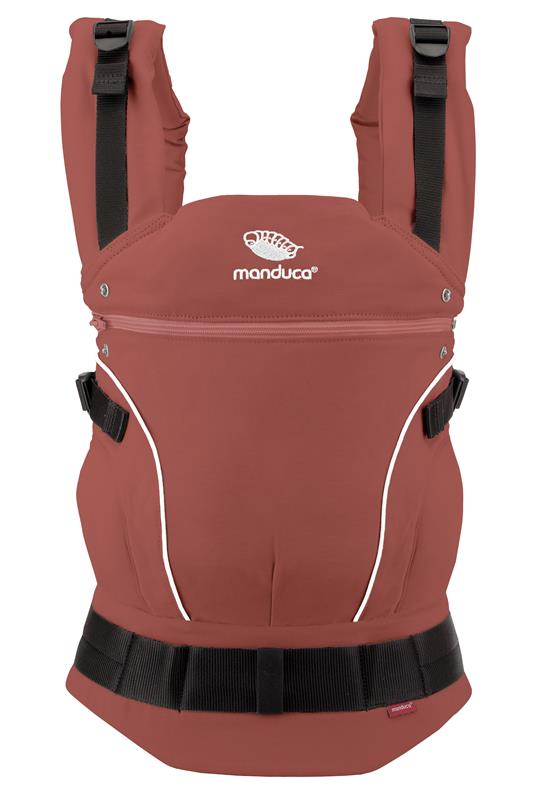 Manduca First Pure Cotton Babytrage rouge front