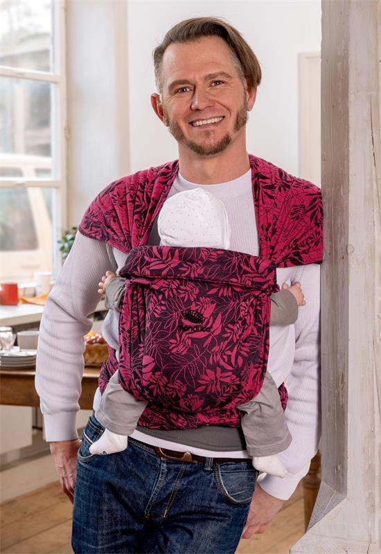 Manduca Twist LimitedEdition Botanic Pink papa