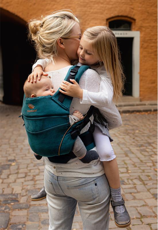 Manduca XT Babytrage denimteal toffee family