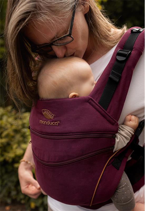 Manduca XT Babytrage denimberry toffee love