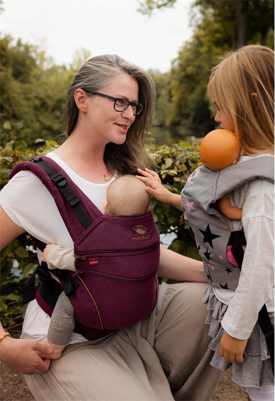 Manduca XT Babytrage denimberry toffee friends