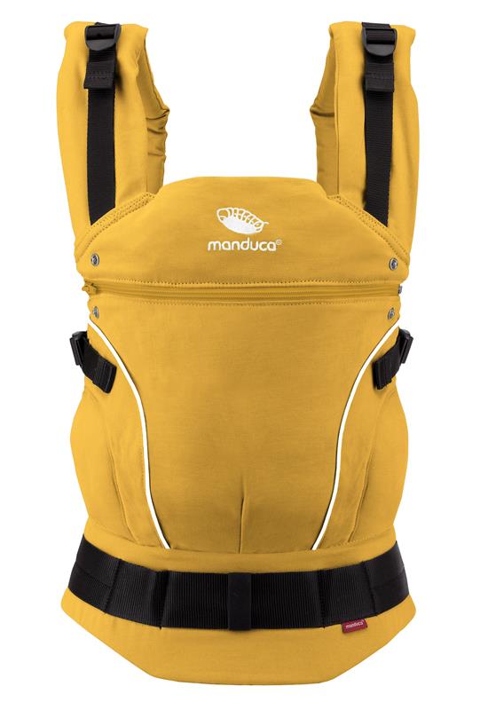Manduca First Pure Cotton Babytrage  gold front